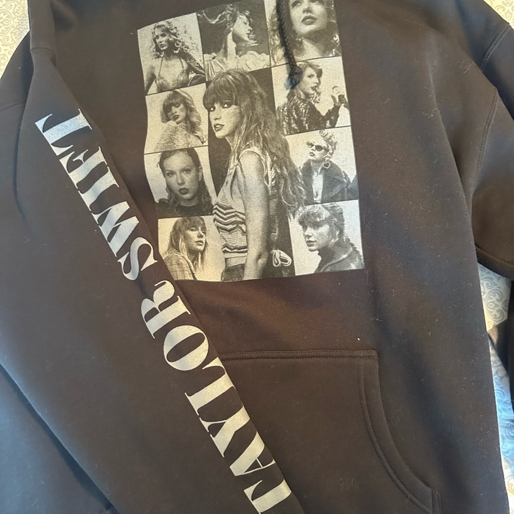 Black Graphic Hoodie